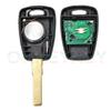 Ecusells 1 Button Remote Car Key Fob 433MHz with ID48 Chip for Fiat Doblo Albea Palio Punto 2005 2006 2007 2008 P/N: 71744151