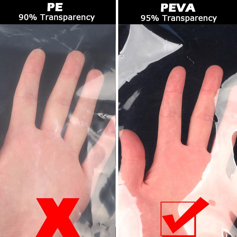 95% Clear PEVA Rainproof Cloth Outdoor Pergola See Through Tarp Curtain Home Window Transparent Windproof Screen Keep Warm Film