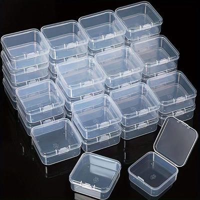 Boîte de rangement transparente en plastique à 30 compartiments Organisateur de bureau Matériaux DIY faits main Boîte de rangement pour perles Accessoires de bijoux