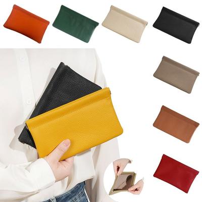 Tragbare PU-Leder Geldbörse Automatisches Schließen Ultradünnes Münzfach Große Kapazität Handytasche Für Damen Dame Mädchen Geschenk