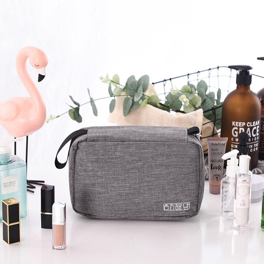 Water Resistant Men Toiletry Bag Oxford Cloth Makeup Organizer Travel Toiletry Containers  Women
