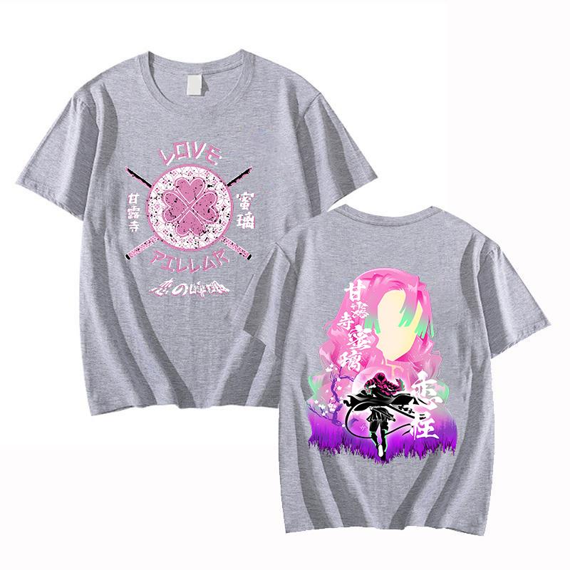 Hot Anime Kanroji Mitsuri Printed T Shirts Fashion Women Men Casual Tops Summer Short Sleeve Harajuku T Shirts