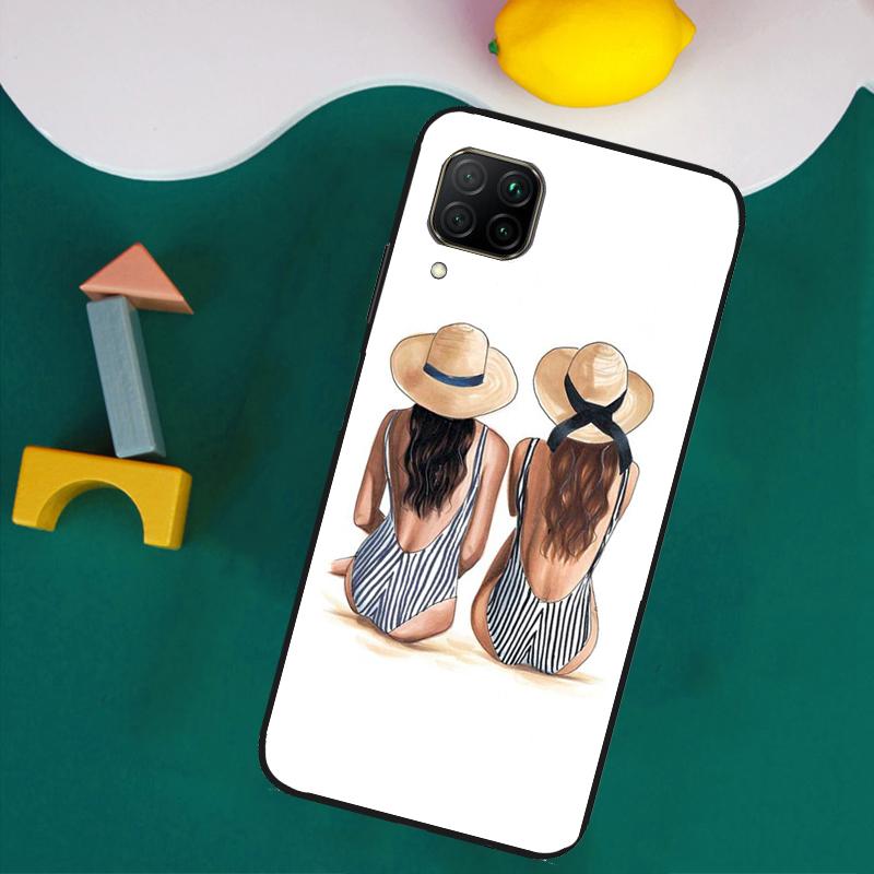 

Best Friends BFF Matching For Huawei Nova Y73 Y72 Y70 Y90 Y60 Y61 Y91 12s 12i 11i 8i 9 10 SE P40 Lite P30 P60 Pro Case Nova 10 SE