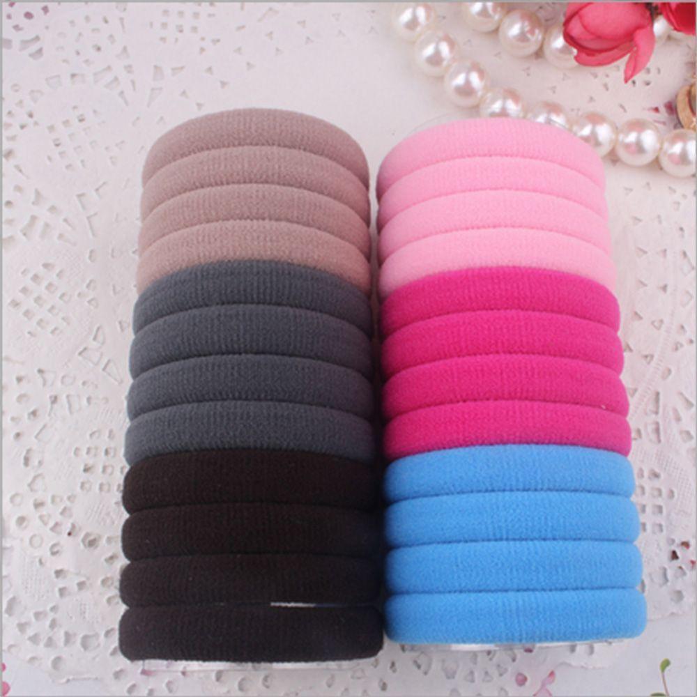 

Высокое качество 10 шт. Эластичные резинки для волос Леди Повязка держатель Веревка Кольцо Повязка на голову Хвост красный черный