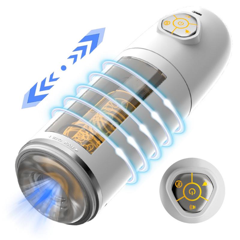 Automatic Telescopic Rotating Vibrators Realistic Male Masturbation Cup Vagina Sensation Penis Pump Sex Toys