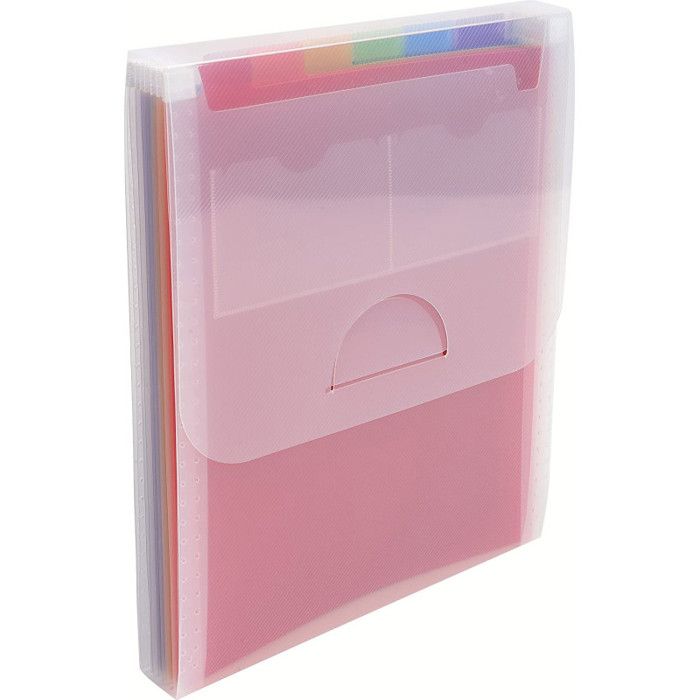 Exacompta Crystal Trieur 6 compartiments 6 positions A4 pour 200 feuilles à onglets translucide