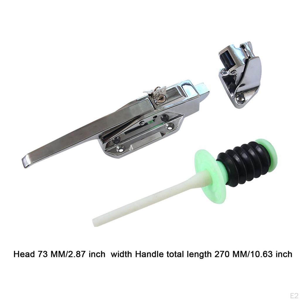 Freezer Door Handle Latches Interior Release Accessory Metal Kit