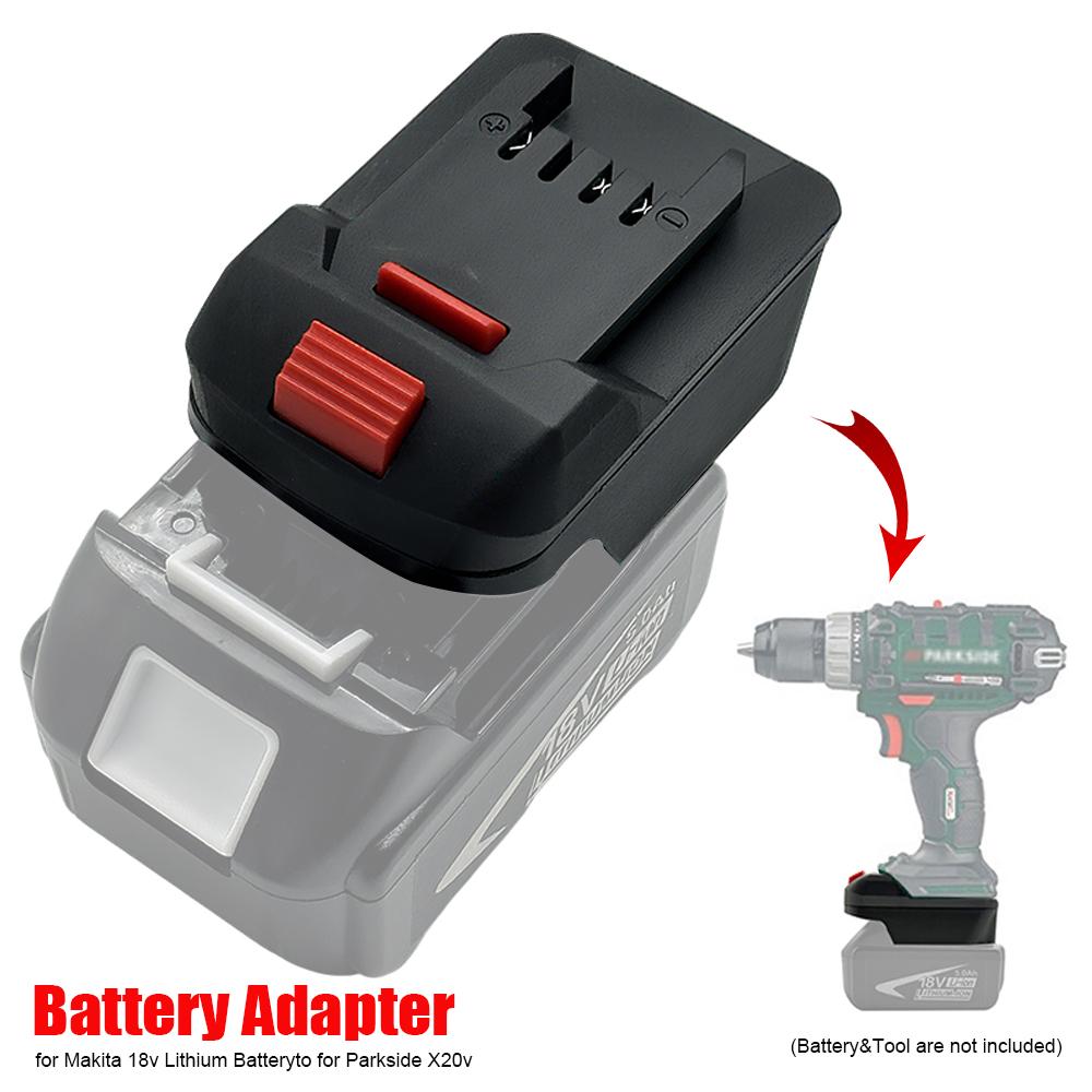 Battery Adapter Converter for Makita 18V Lithium Battery to for Lidl Parkside X11V Li-Ion Power Tool Accessories(NO Battery )
