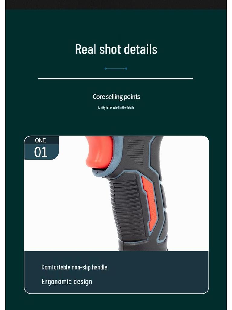 High-Power Brushless Rechargeable Hand Drill with Lithium Battery