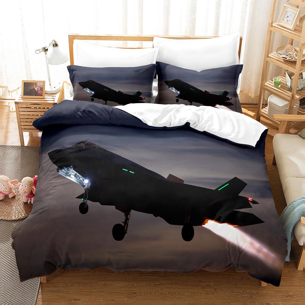 3DThe Plane Bedding Sets Duvet Cover Set With Pillowcase Twin Full Queen King Bedclothes Bed Linen