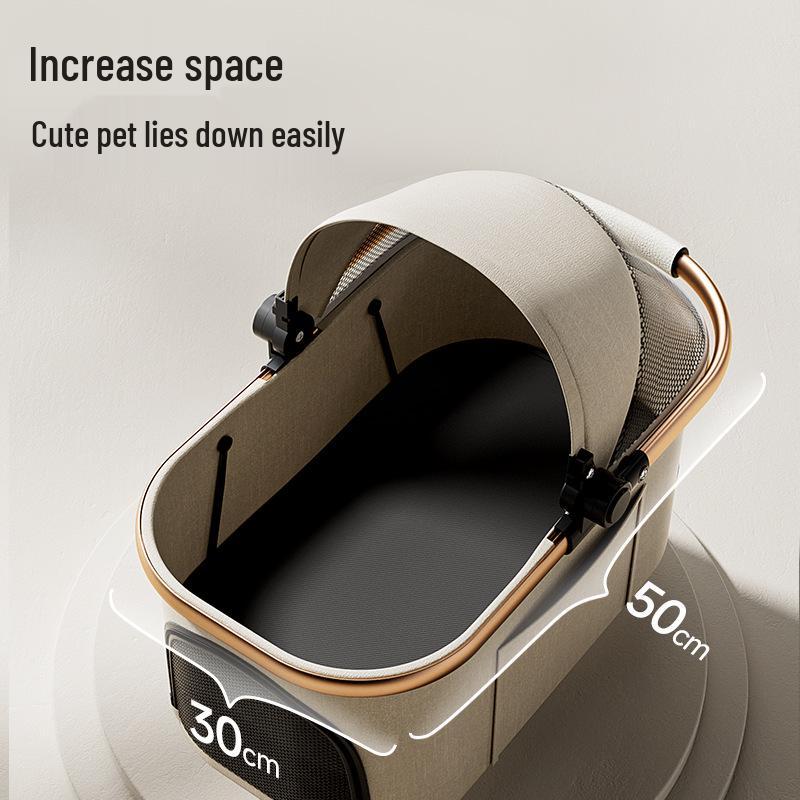 Lightweight Foldable Pet Stroller for Small Dogs & Cats