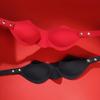 BDSM Silicone Blindfold with Adjustable Strap Light-Blocking Eye Mask for Sensory Play Intimate Games Soft Discreet Adult Toy for Couples' Roleplay