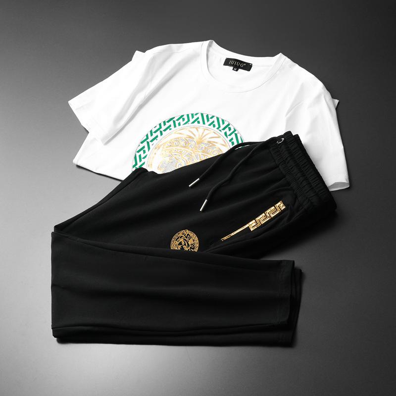 Μοντέρνο Ανδρικό Σετ Καλοκαιρινό T-Shirt & Σορτς Mercene Ελαφριάς Πολυτέλειας