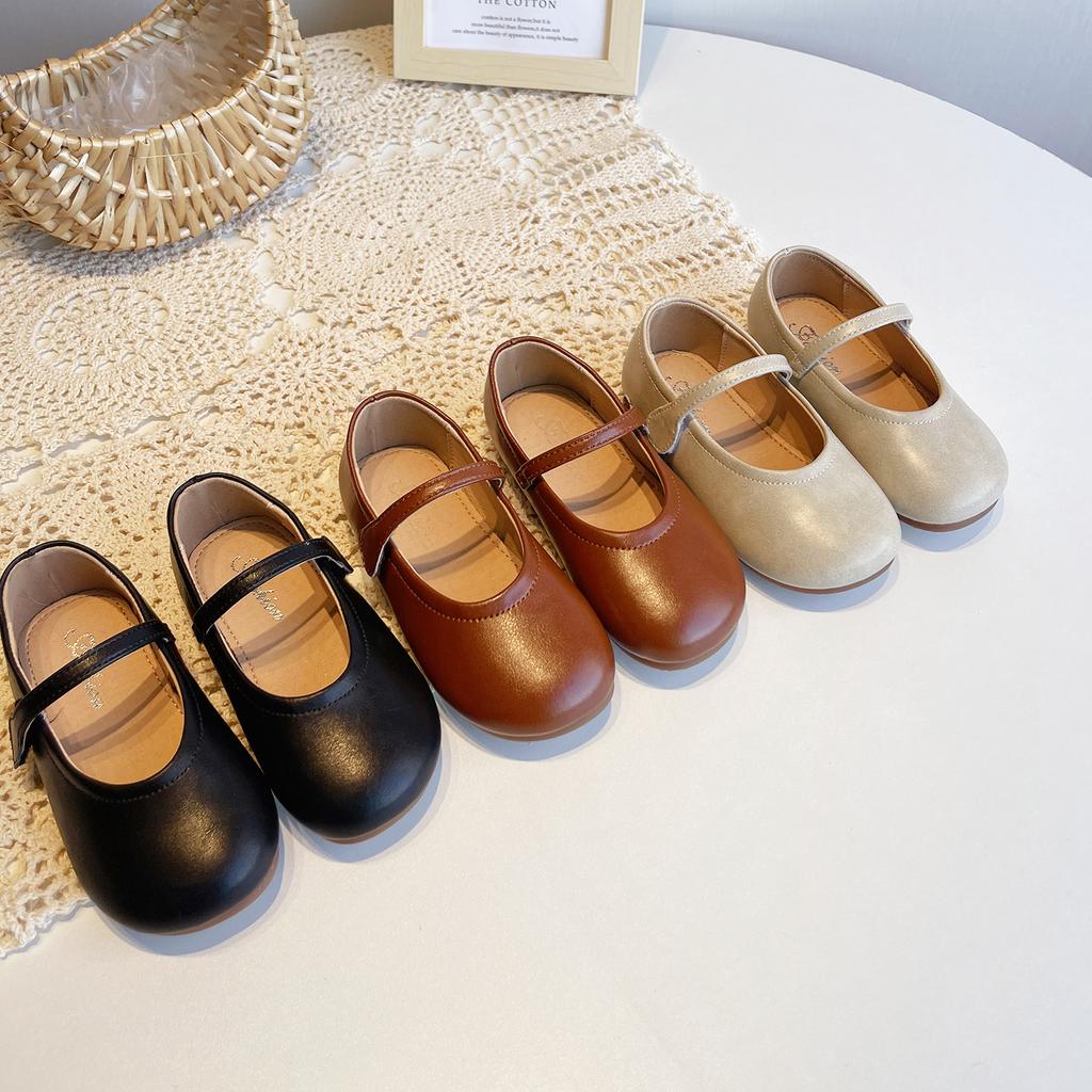 Mädchen Lederschuhe Oma-Schuhe Frühling und Herbst Kinder einfache Einzelne Schuhe Koreanische Version vielseitige kleine Mädchen Prinzessin Schuhe