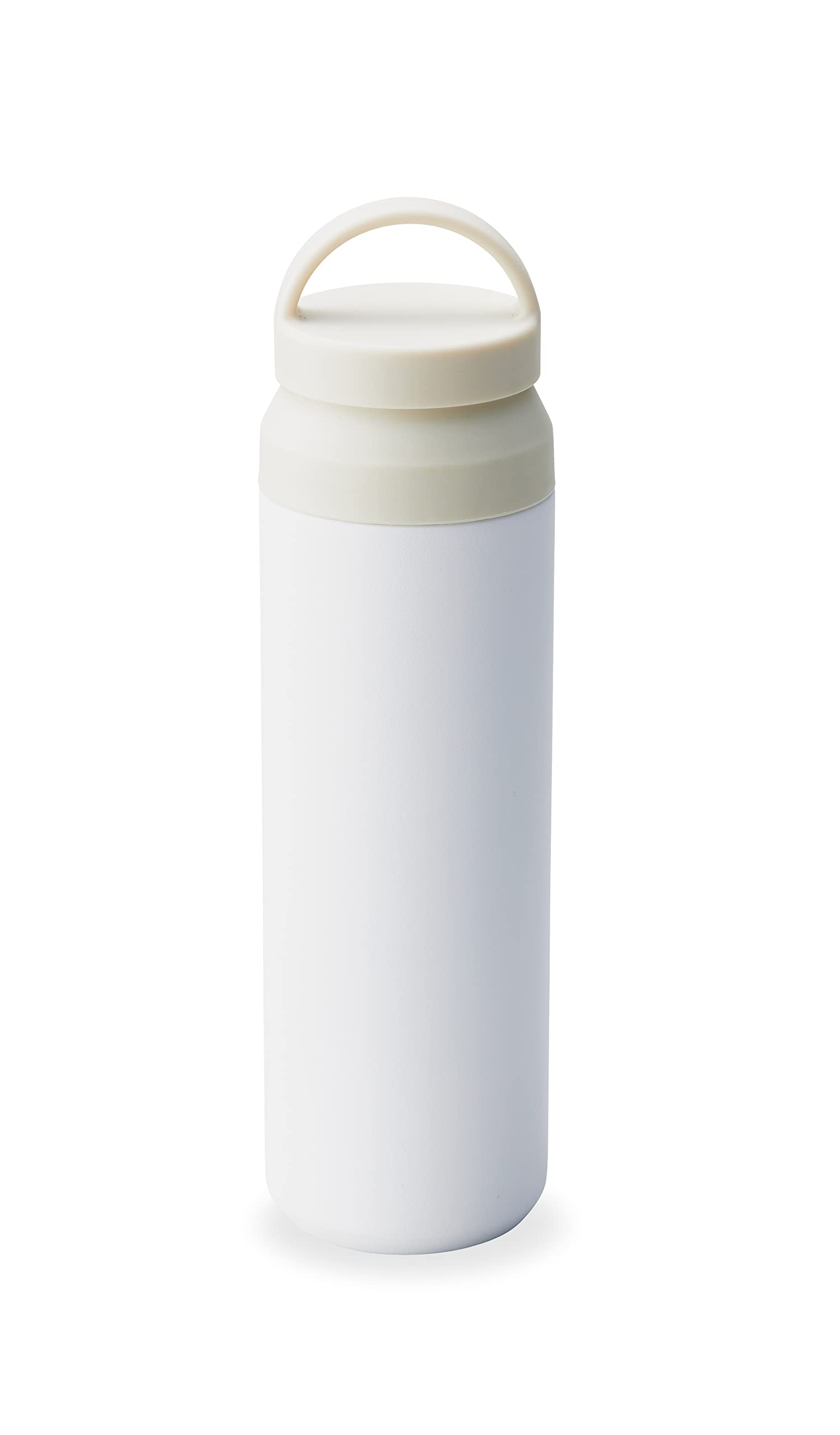 

Water Bottle with Mug Vacuum Heat Cold Vacuum Stainless Steel Double White [Dolce duo] Bottle, Handle, Bottle, 500ml, Insulation, Retention,