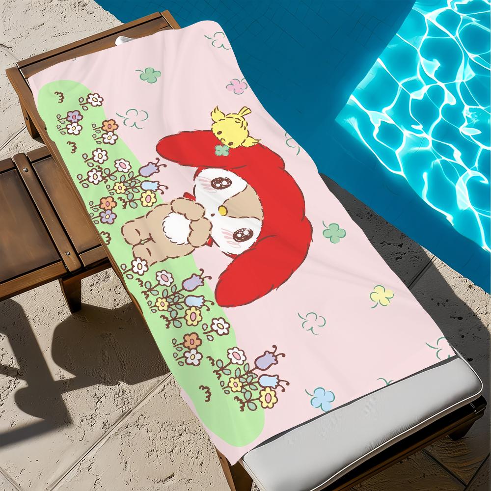 l-Littleforestfellow-W CUTE ANIME Towel Beach Quick Dry Soft Pool Towels Gift for Travel Gym Shower Camping sports