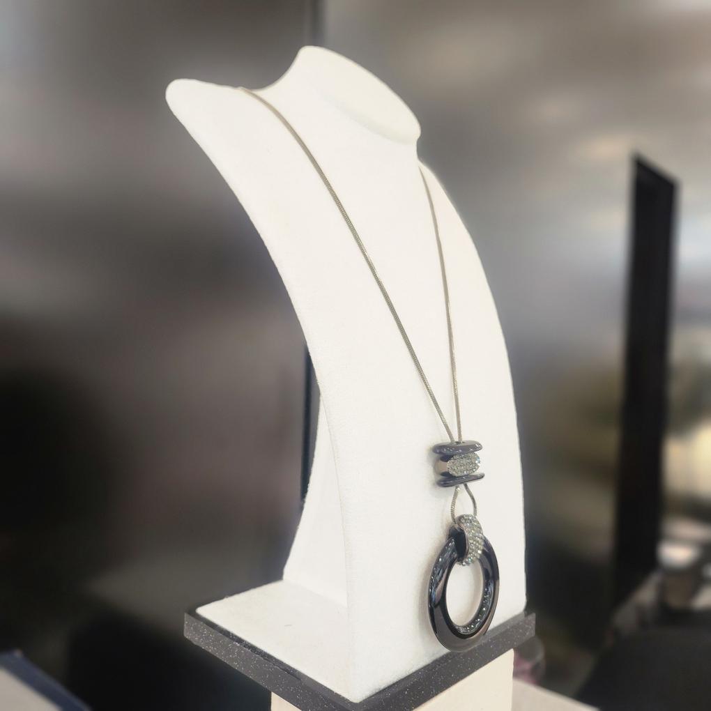 Atria Ring Onyx Long N Necklace MRNNEFR0002BKF