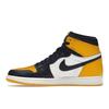 Air Jordan 1 Retro High OG Yellow Toe Unisex Sneakers Taxi Black Sail 555088-711