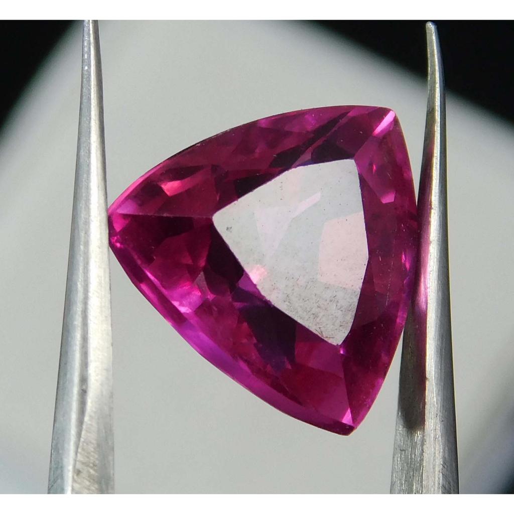 Authentic Natural Red Ruby Trillion Cut 10.20 Carat Loose Gemstone CERTIFIED A-1229