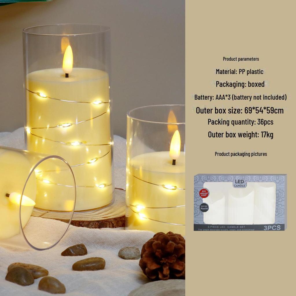 "LED Remote Control Candle Lights for Weddings, Birthdays, Parties & Concerts - Electronic ABS Simulation String Light Decoration"