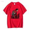 New Akira 1988 Japanese Animated Science Fiction Tokyo White T Shirt vintage Washed Versatile Breathable Casual Soft vintage