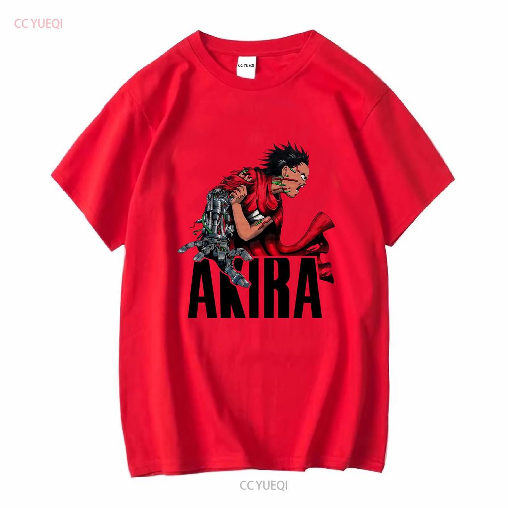 New Akira 1988 Japanese Animated Science Fiction Tokyo White T Shirt vintage Washed Versatile Breathable Casual Soft vintage