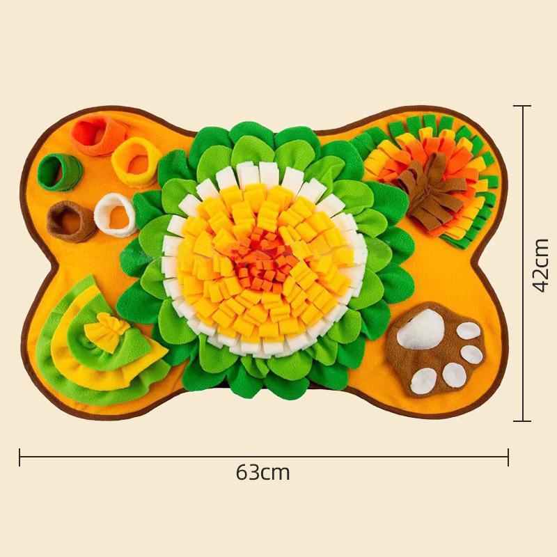 Pet Snuffle Mat: Dog & Cat Boredom Buster, Sniffing Toy, Energy Exertion, Slow Feeder, Enrichment Mat.