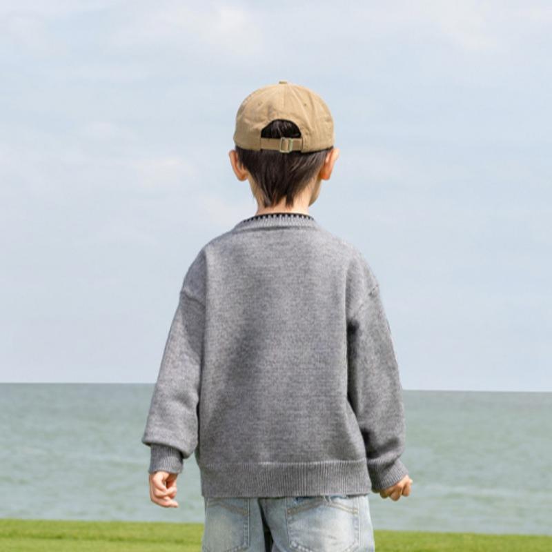 Primavera e autunno Nuovo maglione per bambini con gatto tridimensionale Maglieria carina