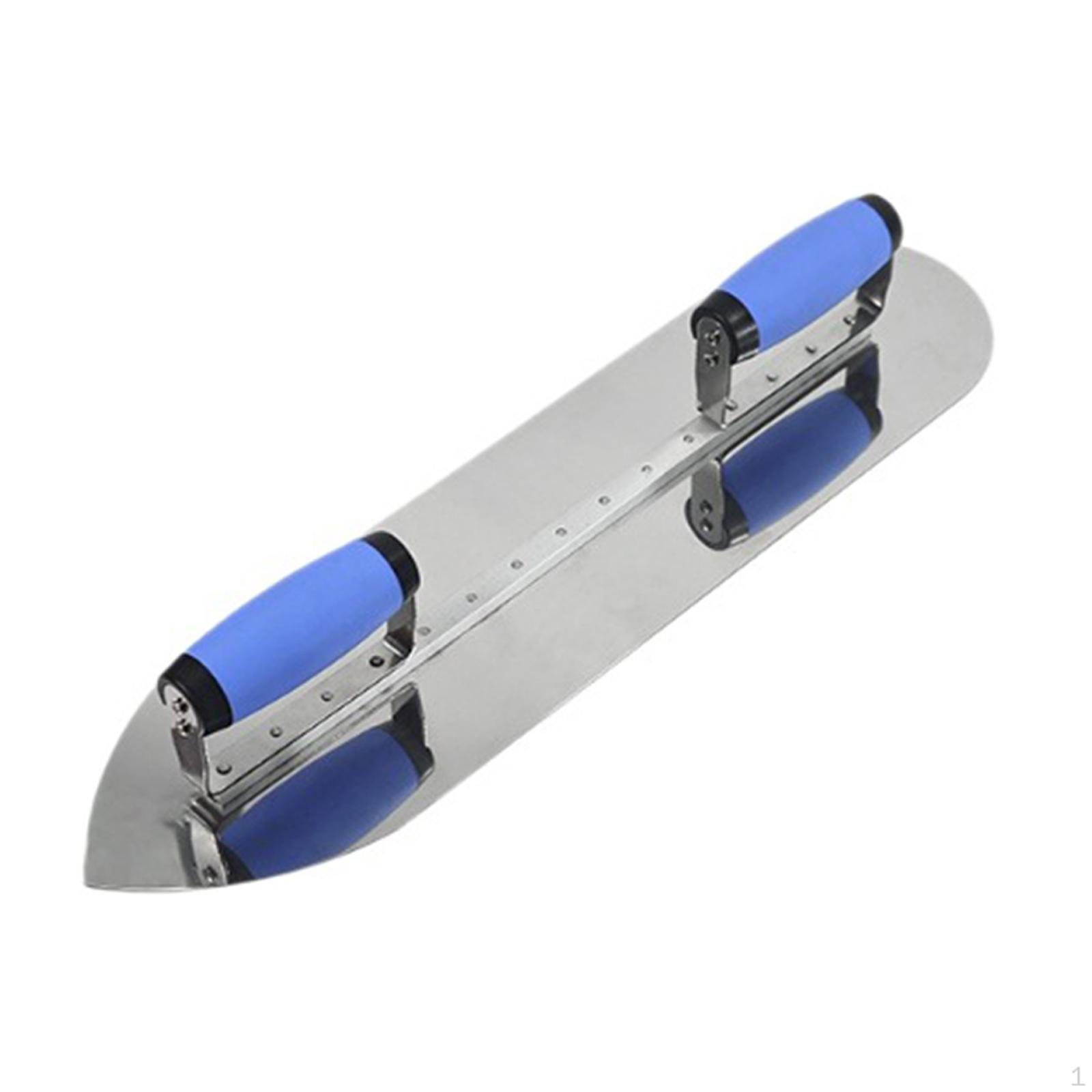 

Двуручный шпатель Инструмент для нанесения декоративной штукатурки Выравнивание стен Большие штукатурные работы 20in Round Pointed