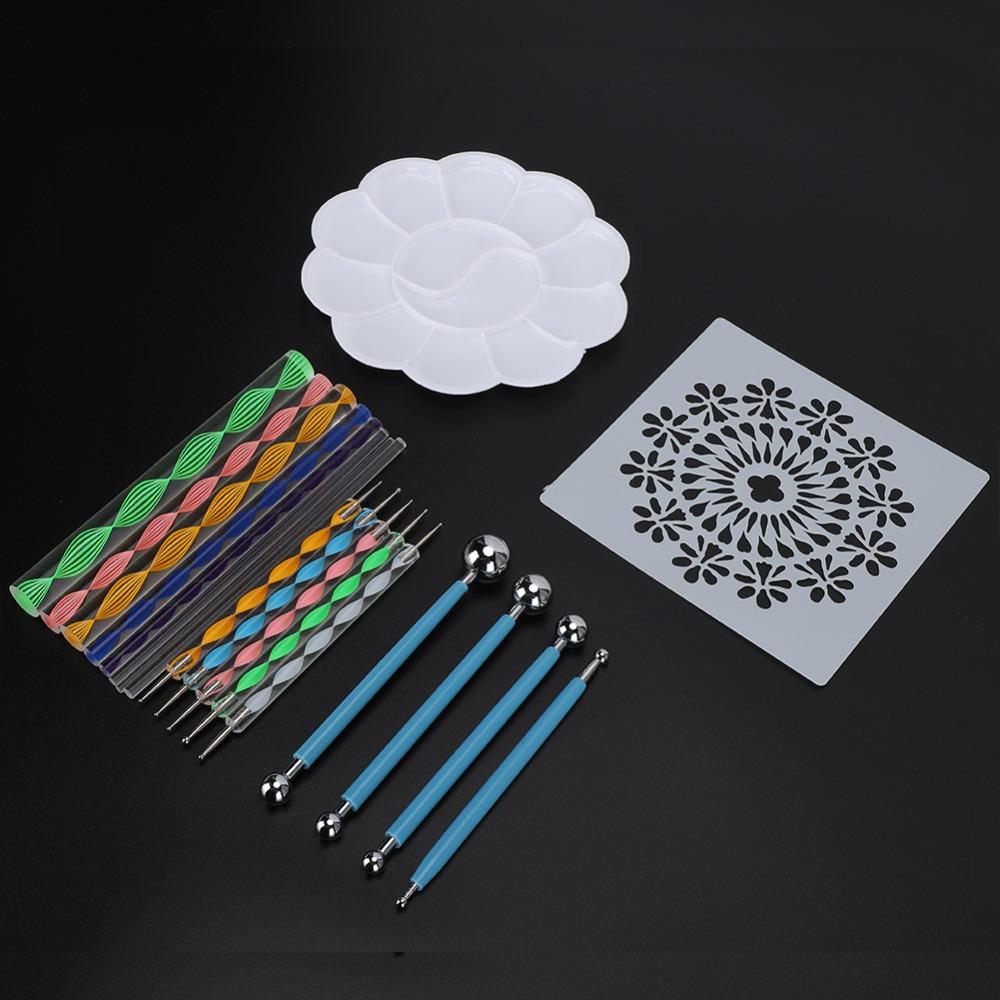 20PCS Flexible Use Mandala Dotting Tools Precise Tip Rock Coloring Sticks Handmade Decoration