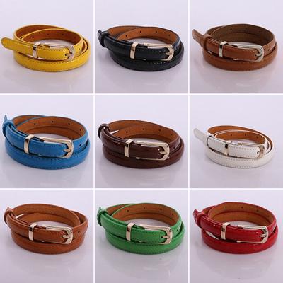 Womens Middle Wide Imitation Leather Waist Belt Lady Ring Buckle Solid Waistband