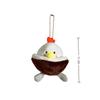 Cute Funny Cute Coconut Shell Chicken Keychain Cartoon Pendant Plush Toy Doll Bag Ornaments Accessories Decoration Gifts