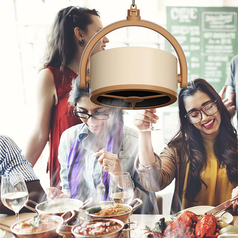 Desktop Range Hood Extractor Exhaust Portable USB Charging Mini Range Hood Adjustable Angle for BBQ Pot Kitchen Appliance