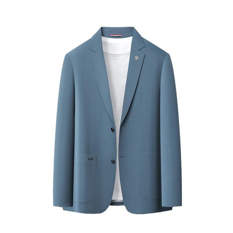 New Solid Color Suit Jacket for Men, Korean Version, Trendy, Fashionable, Slim, Business Casual, Single Suit, Casual Suit
