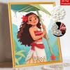 Disney Moana Pearl Art Iconic Tropical Attire 5D DIY Pearl Embroidery Mosaic Cross Stitch Kit for Home Decor