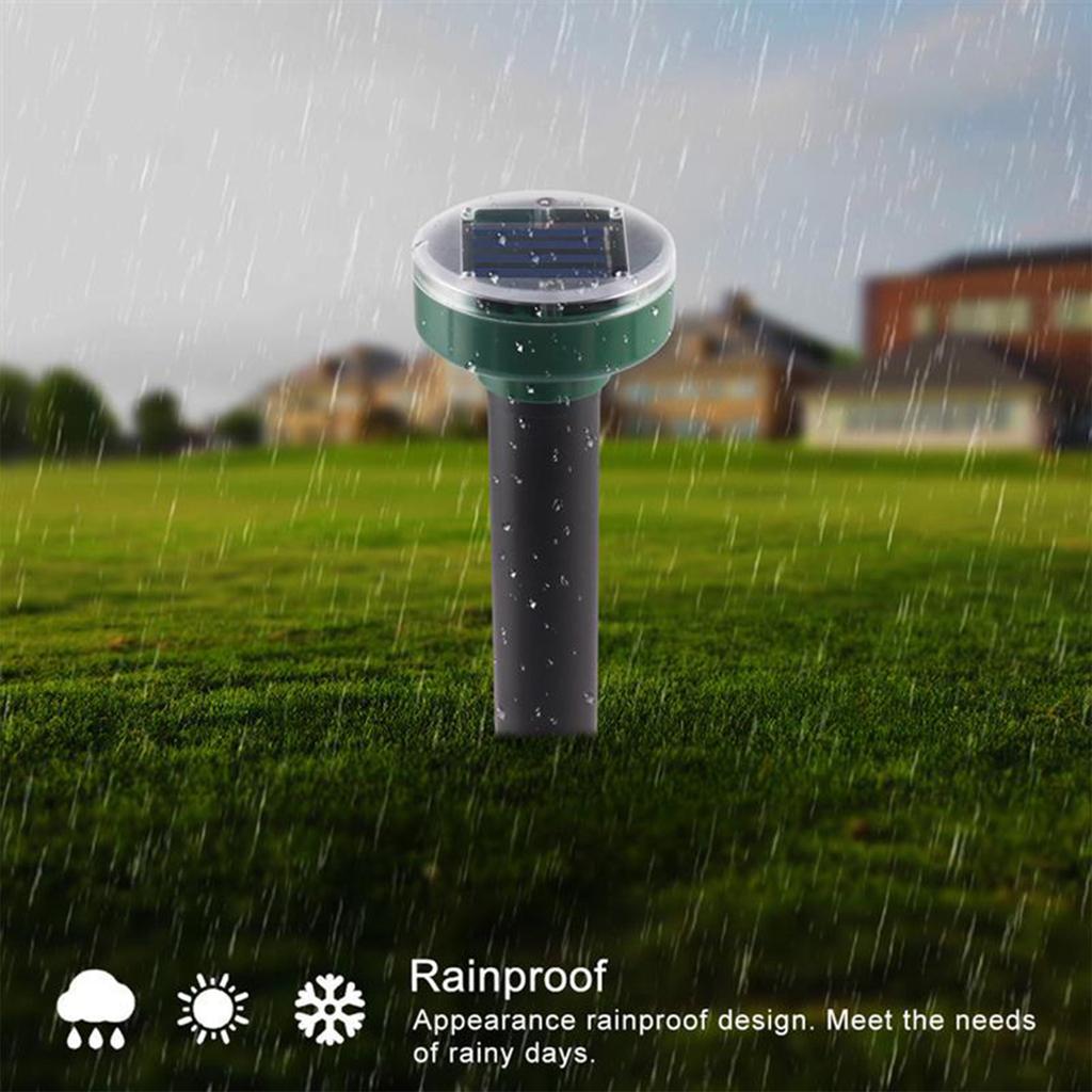 4Pcs Mole Repellent Solar Powered Outdoor Garden Pest Control Tool Groundhog Repeller Mole Deterrent for Lawn Garden Yard Home