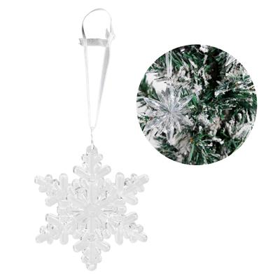 Festive Crystal Snowflake Pendant Christmas Ornaments for Winter Holiday Celebrations Holiday Party Decorations