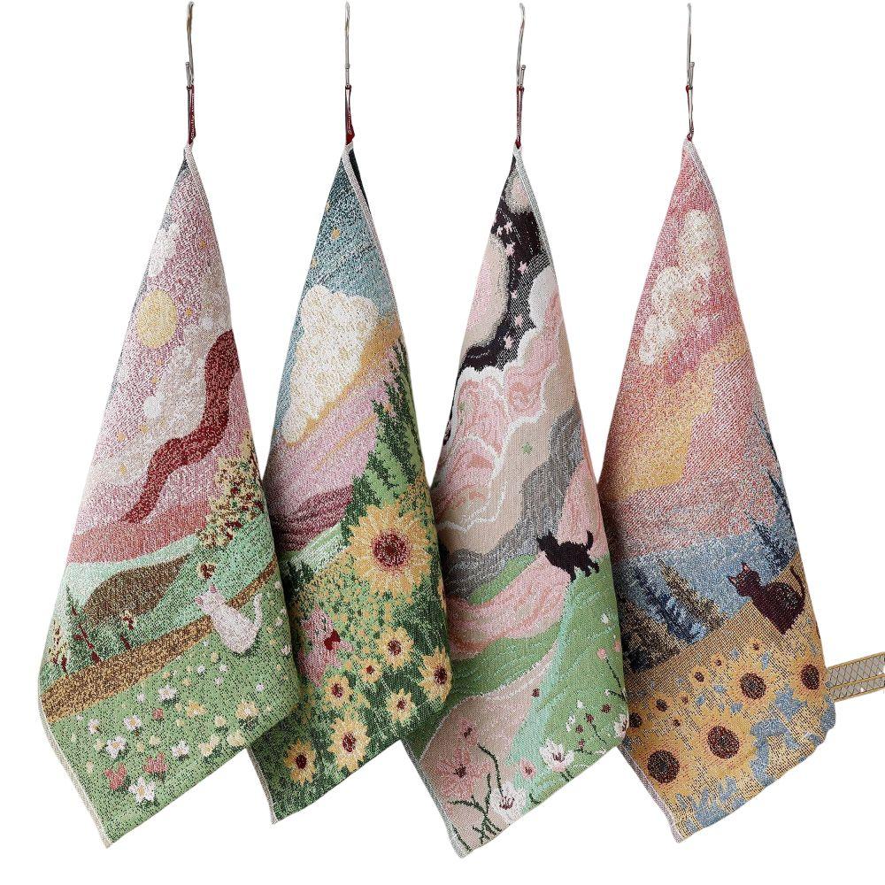 Quick Dry Kitchen Towel 34x40cm Tea Towel High Quality Pure Cotton Dish Cloth Home Restaurant