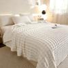 2025 New Milk Fleece Rabbit Hair Bubble Blanket Double-sided Fleece Sheets Office Multi-function Blanket