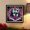 5D DIY Diamond Painting Kit, Skeleton Lover, Adult Beginner 5D Round Diamond Embroidered Crystal Mosaic Crafts, Suitable for Home Wall Settings