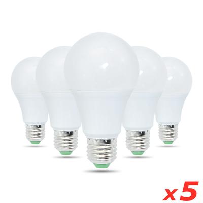 5 pçs/lote DC 12V Lâmpada LED E27 3W 6W 9W 12W 15W Sem Cintilação Inteligente IC SMD2835 Lâmpada Para Jardim Ao Ar Livre Camping Caça Luzes de Emergência
