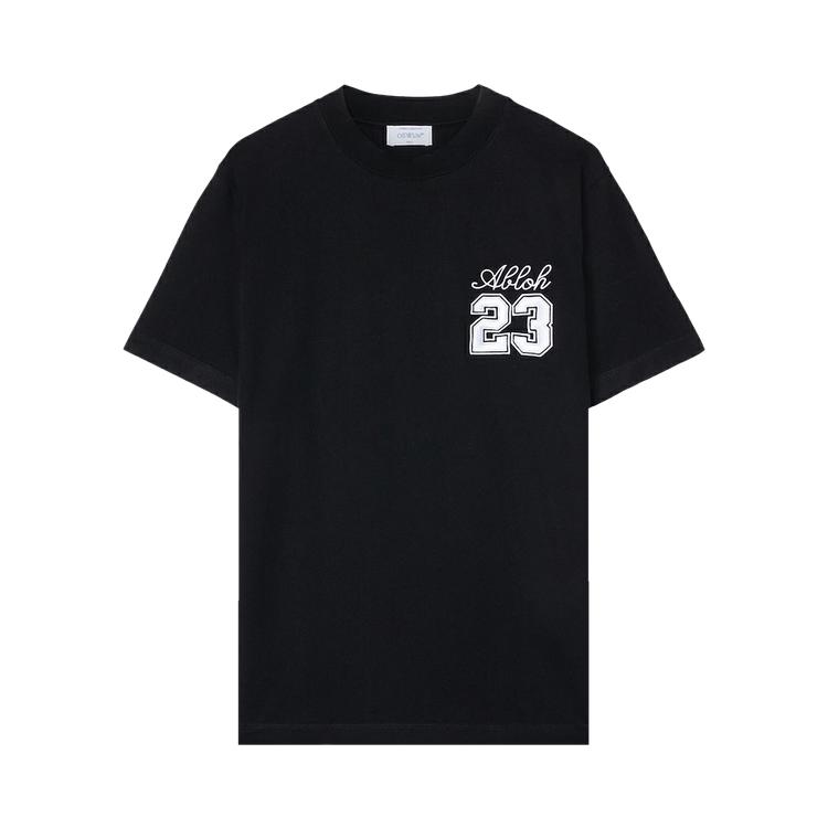 

Off-White 23 Logo Slim Short-Sleeve Tee Black/White Men Tops OMAA027S24JER0051001 M