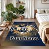 Crystal Velvet Rug Custom Name Text, Soft Non Slip Floor Mat Home DecorFC Zürich
