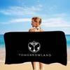 TOMORROWLAND Music Microfiber Blanket Quick Drying Beach Towels Oversized Printing Super Absorbent Pool Towel Blanket