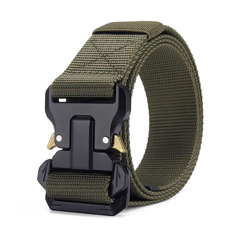 1pc Men's Belt Outdoor Tactical Belt Multi-Function Buckle Nylon Belt High Quality Alloy Buckle Belt Sports Canvas Neutral Belts