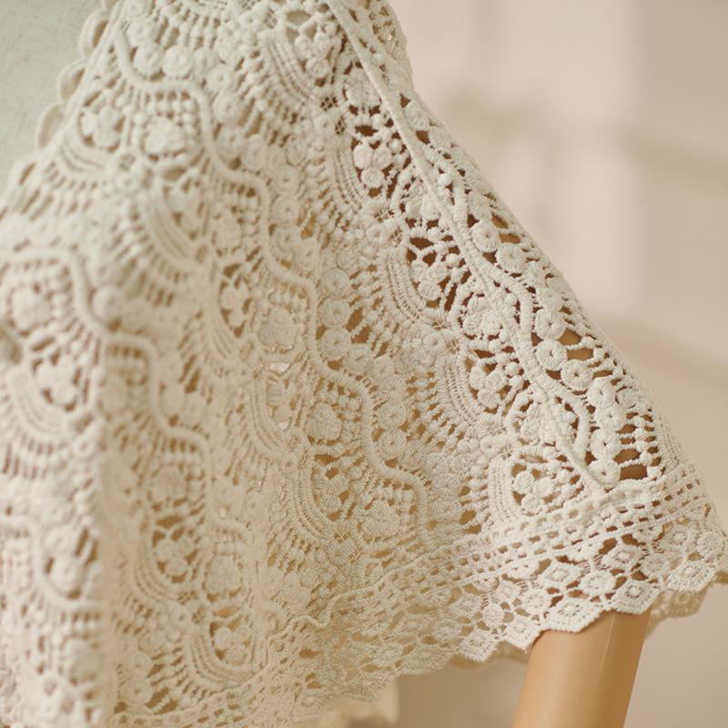 Elegant Water-Soluble Shawl Cheongsam Slip Dress Cloak for Autumn