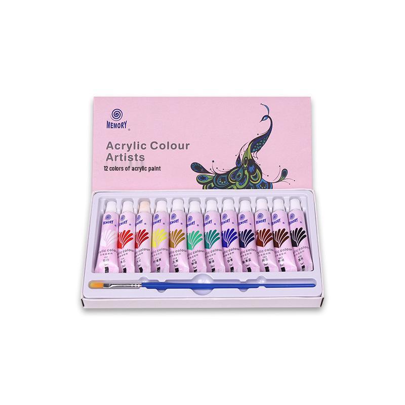 

Recall Acrylic Paint Set: DIY Boxed for Beginners - 12, 18, or 24 Colors (5ml/12ml)