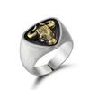 Adjustable Vintage Zodiac Animal Ring Men Women 3D Design Copper Statement Jewelry