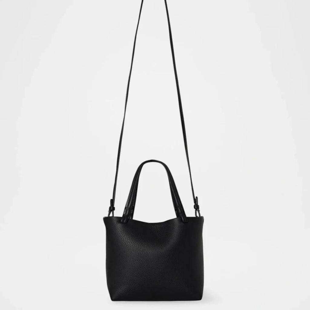 The Row Genuine Leather Small Tote Bag - Large Capacity, Lychee Pattern, Shoulder/Crossbody/Underarm Styles.