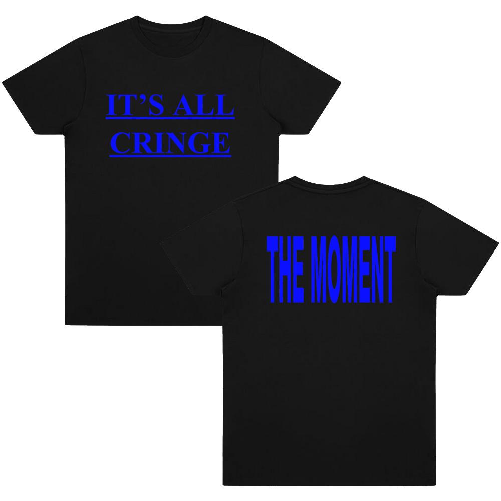 

IT’S ALL CRINGE Tee Charli XCX Merch T Shirt Unisex Comfortable Cotton Clothes Summer Casual Trendy Tops XS чёрный